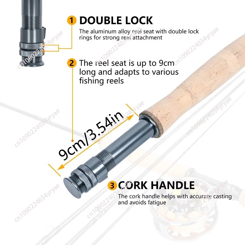 Fishing Rod Fly - 8 Fan Premium Fly Fishing Combo