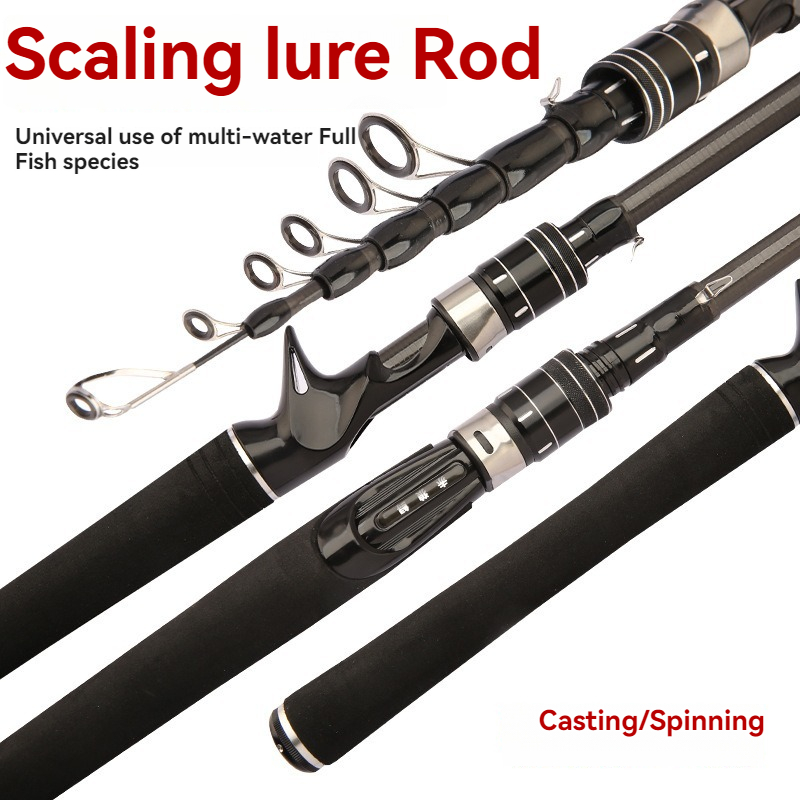 Luya Telescopic Carbon Fishing - đánh giá và giá Fishing Rod Surf