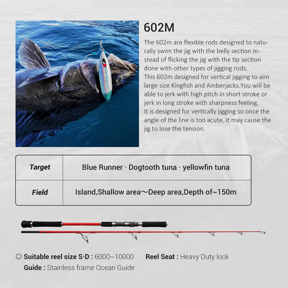 NOEBY 2 Section 1.83m OCEAN Ji - đánh giá và giá Fishing Rod Surf