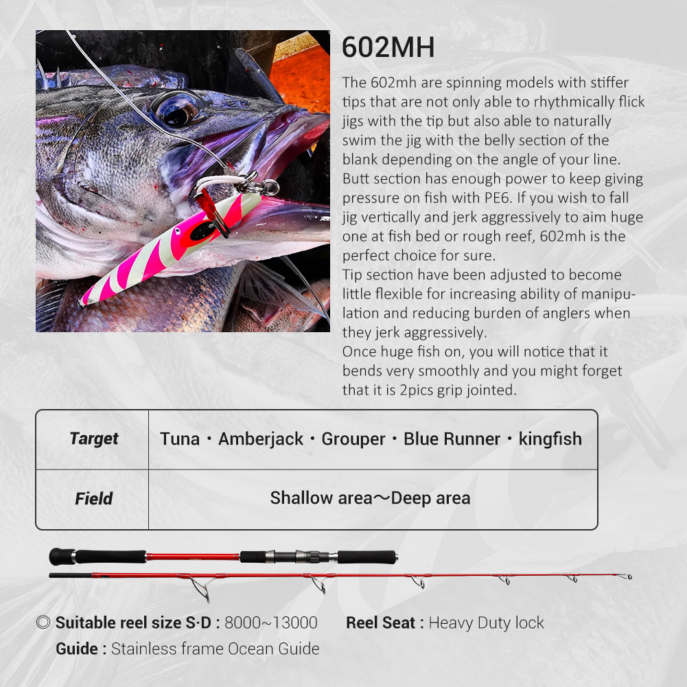 NOEBY 2 Section 1.83m OCEAN Ji - đánh giá và giá Fishing Rod Surf