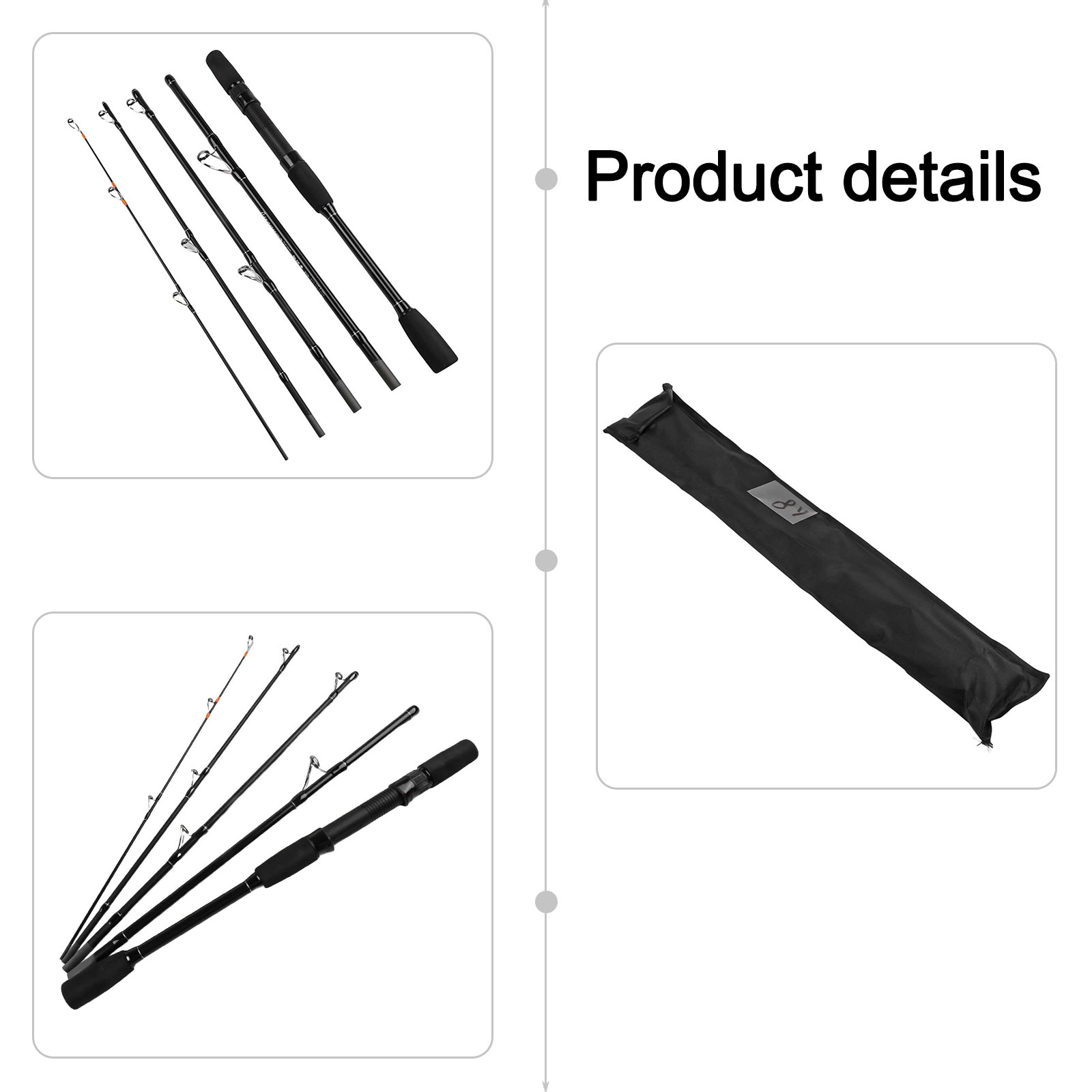 1.8M 2.1M ML Carbon Fiber Trav - đánh giá và giá Fishing Rod Carbon Fiber