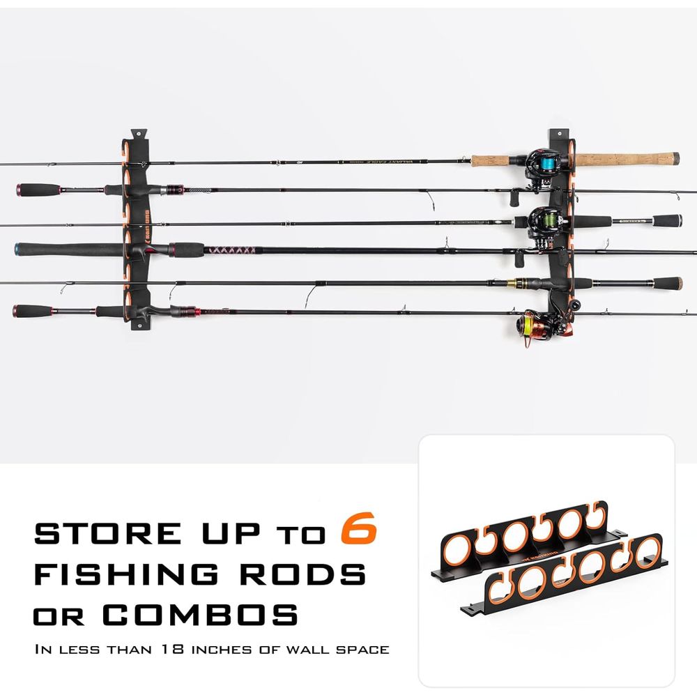 Rod Holder Organizer: Wall/Cei - đánh giá và giá Fishing Rod Combo