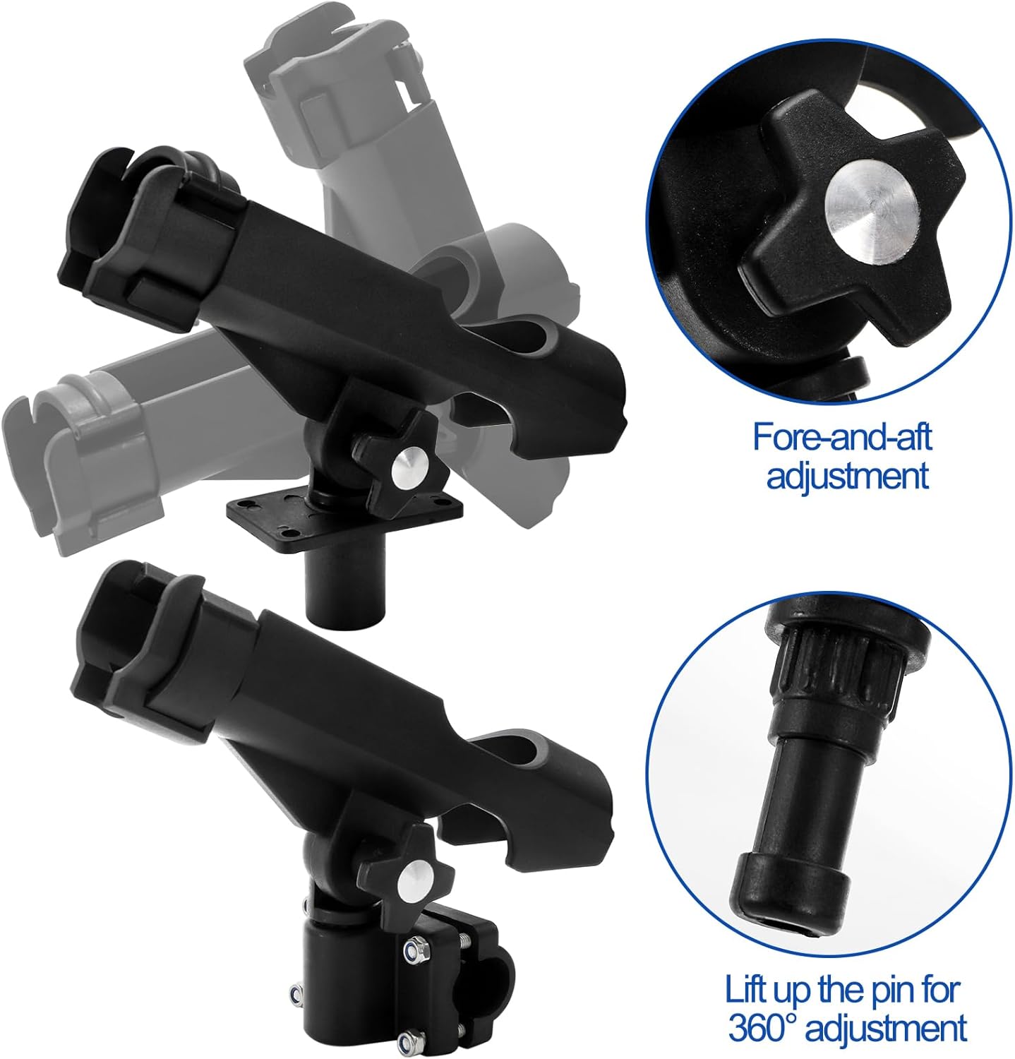 2 Pack Fishing Rod Holder with - đánh giá và giá Fishing Rod Boat