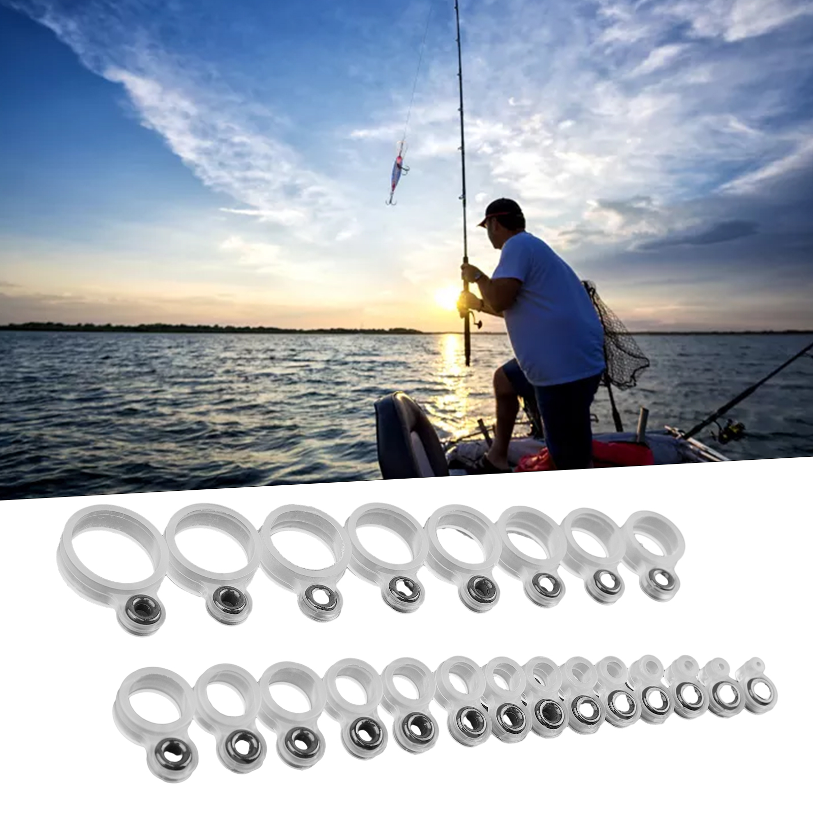 14/22Pcs Fishing Rod Eyelet Re - đánh giá và giá Fishing Rod Tip Replacement