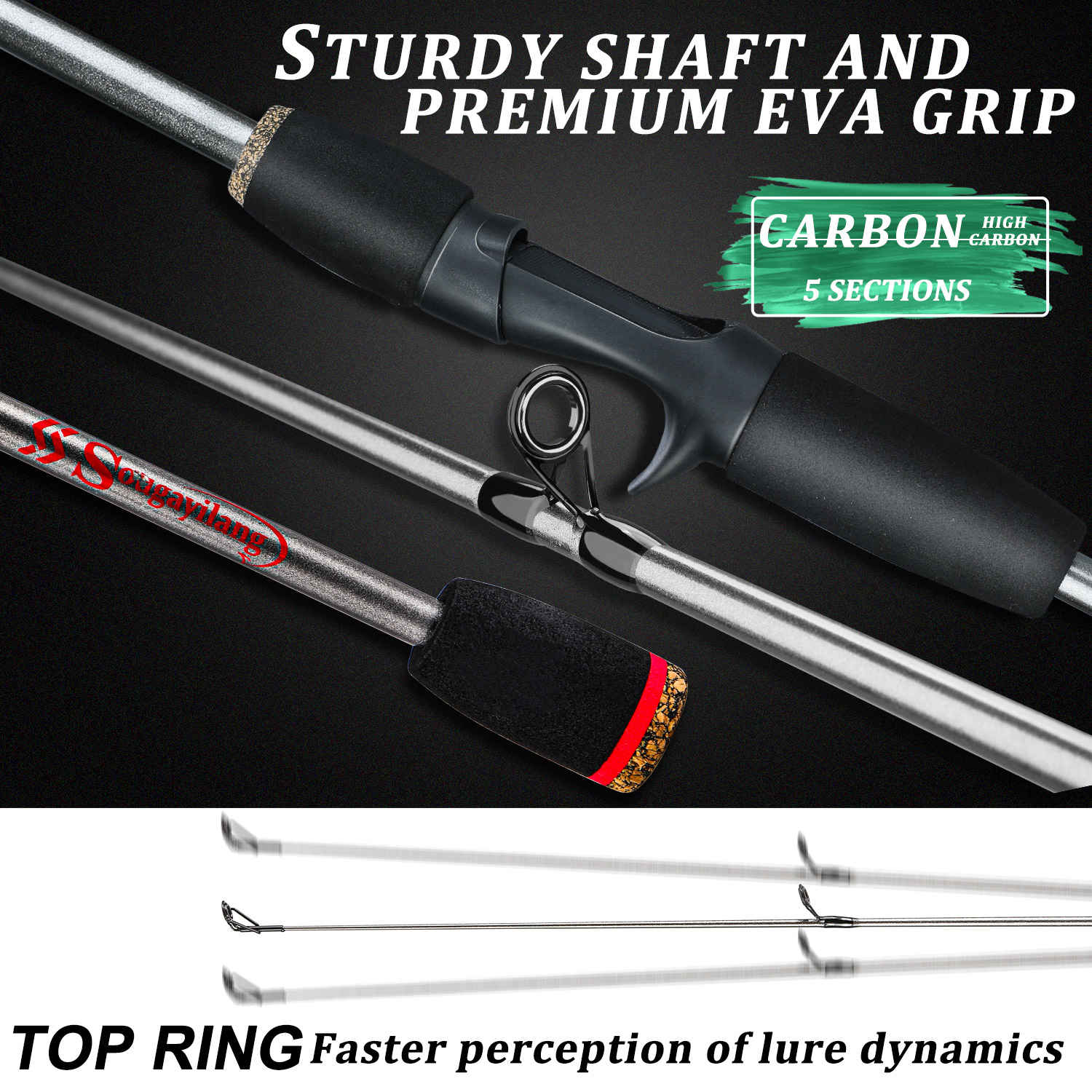 Sougayilang Fishing Rod Combo  - đánh giá và giá Fishing Rod Carbon Fiber