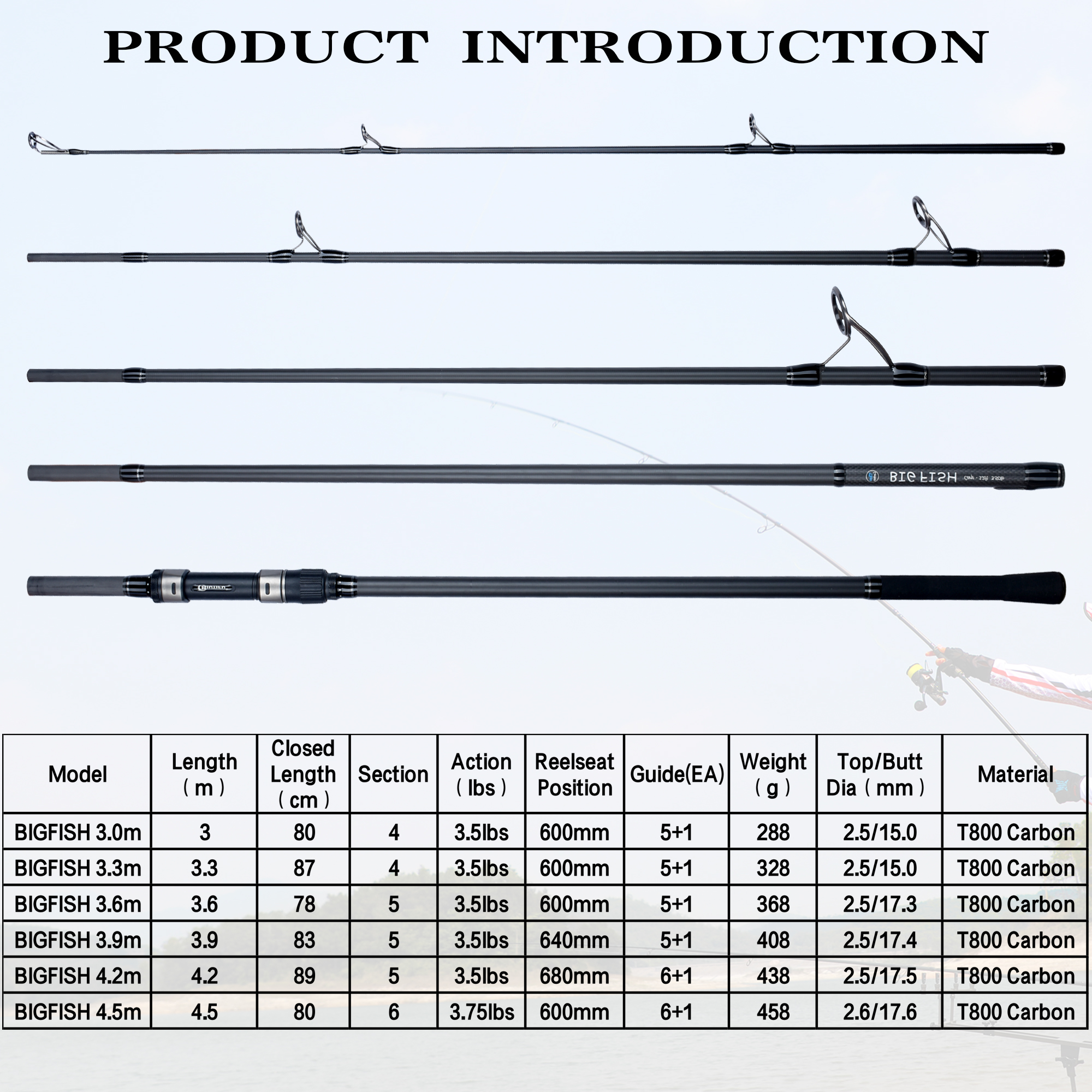 BIUTIFU BIGFISH Carp Surfcasti - đánh giá và giá Fishing Rod Surf