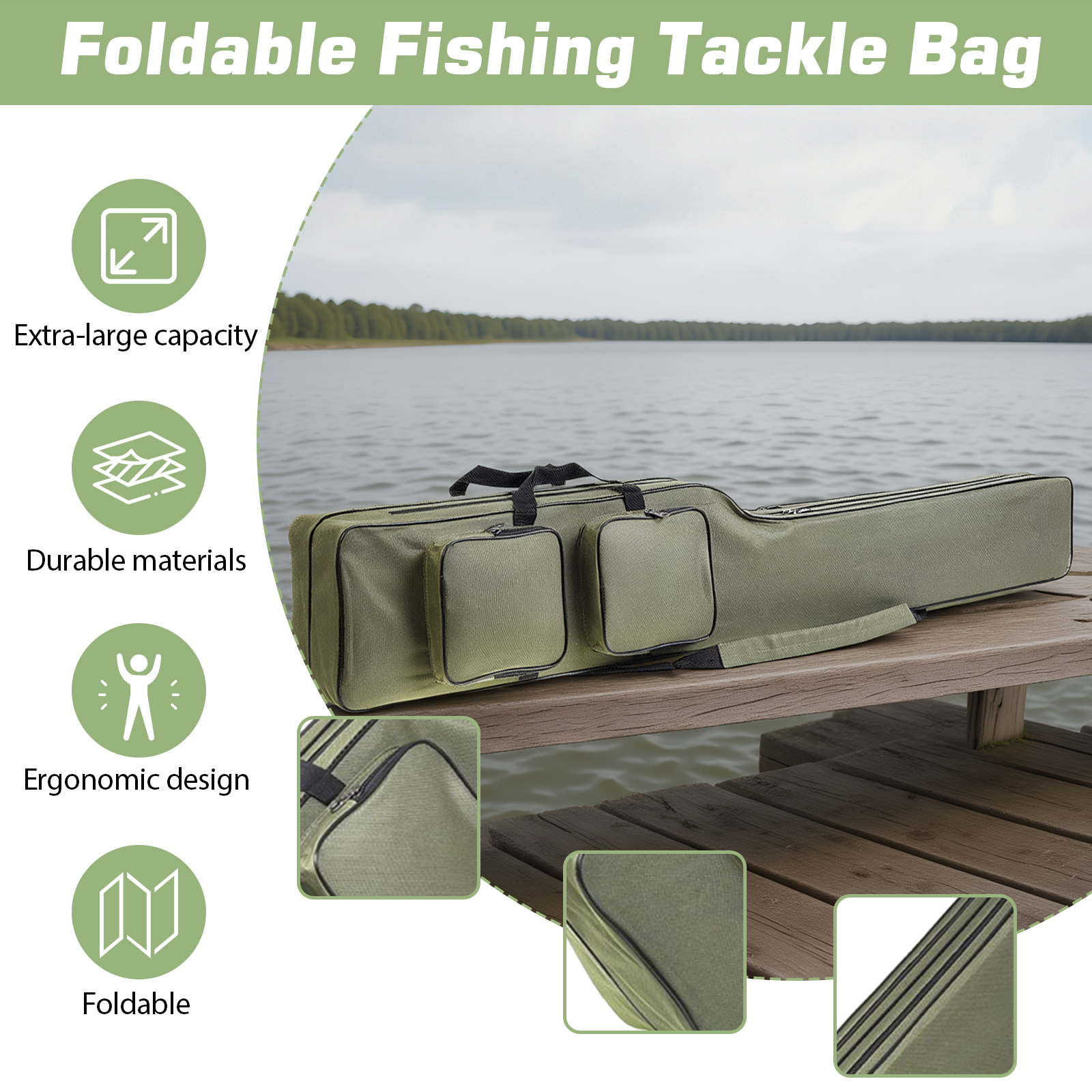 Fishing Rod Bags 150cm Waterpr - đánh giá và giá Fishing Rod Case