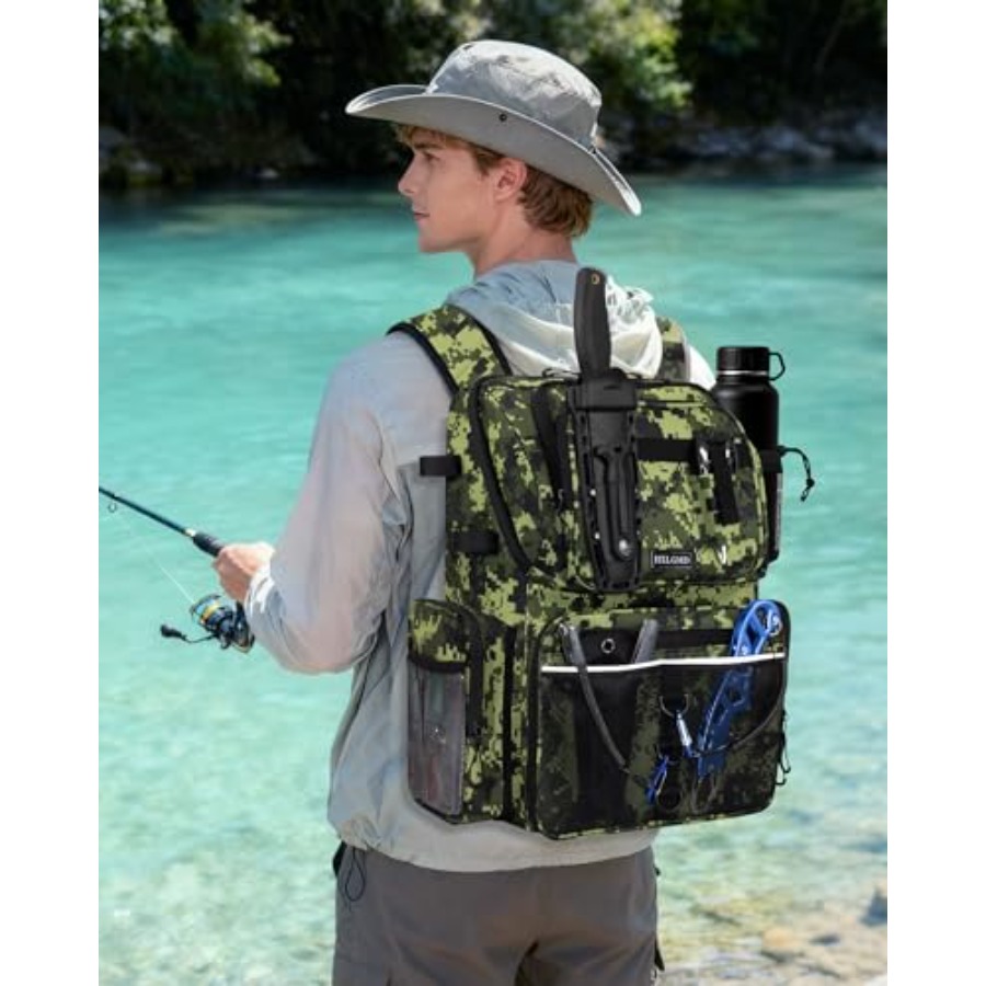 Fishing Backpack with Rod Hold - đánh giá và giá Fishing Rod Holder